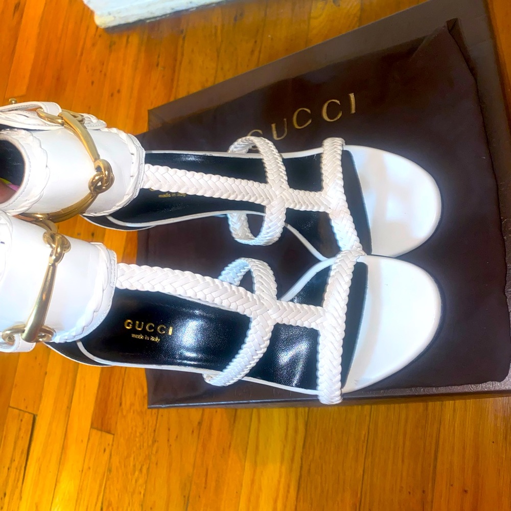 Gucci Malaga Kid Lifford Braided Strappy Sandal